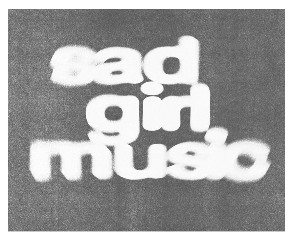 sad girl music — xerox blur type